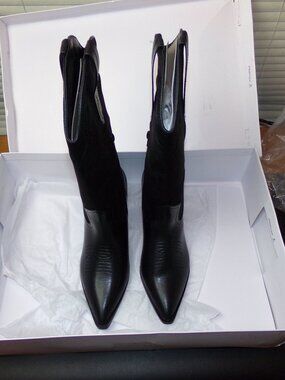 New The Drop 8.5 Black "Cowboy" Fabric tops